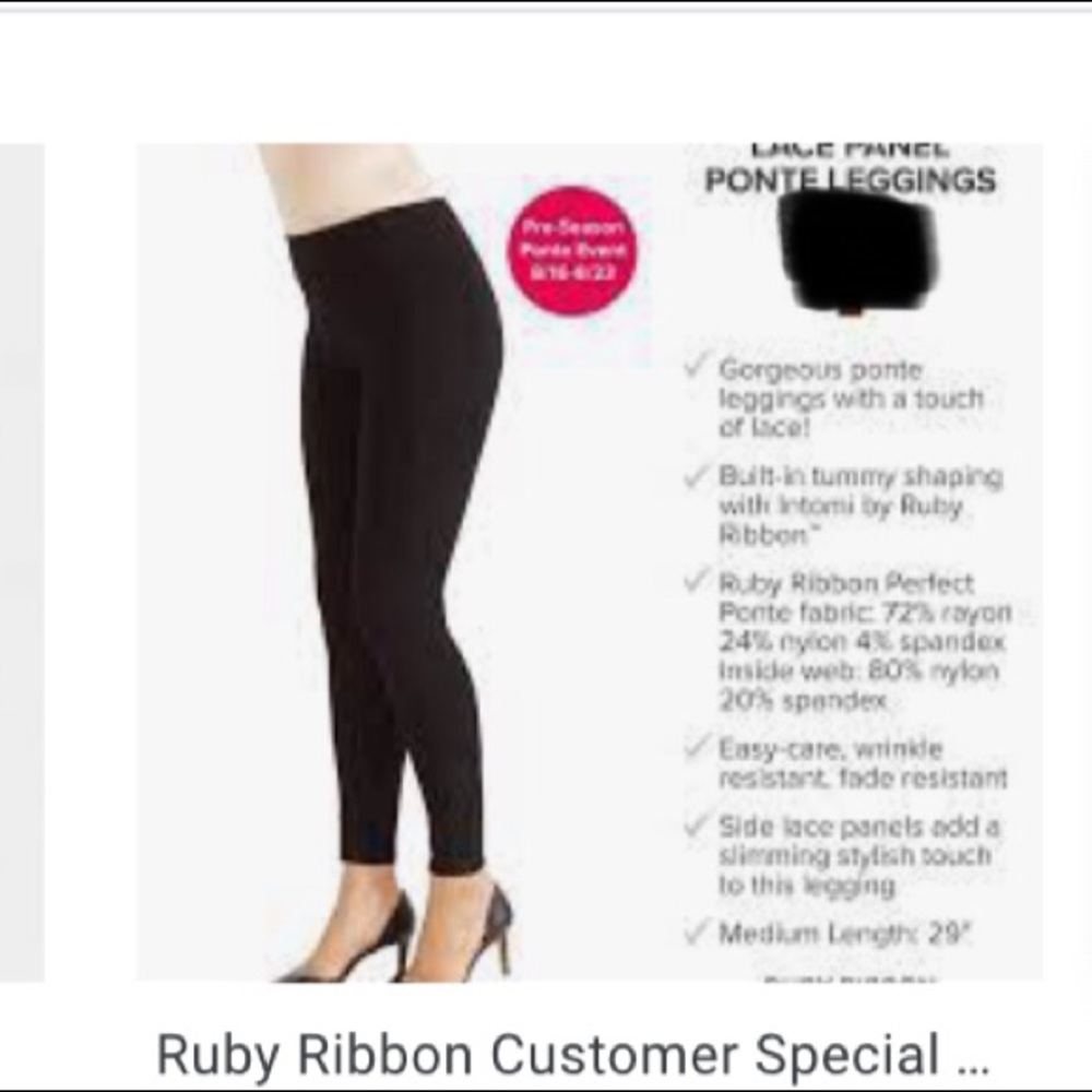 Ruby Ribbon Leggings